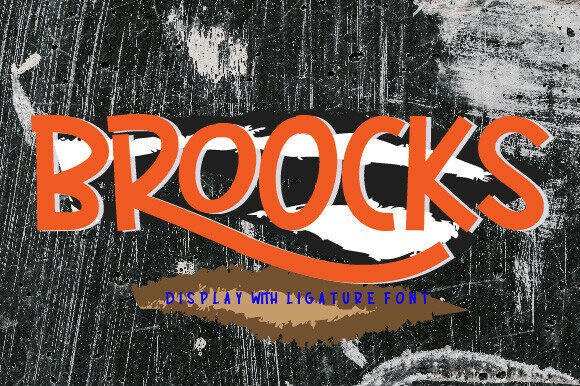 Broocks: A Bold Statement in Display Typography