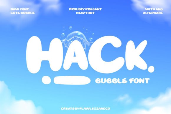 Exploring Hackbubble: A Playful Display Font for Editorial Design