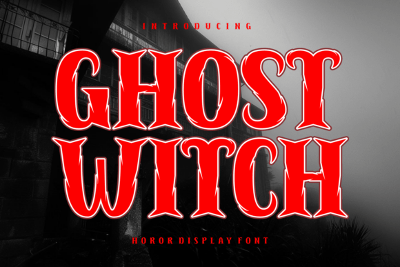 Ghost Witch: A Spooky Display Font for Crafters and Designers