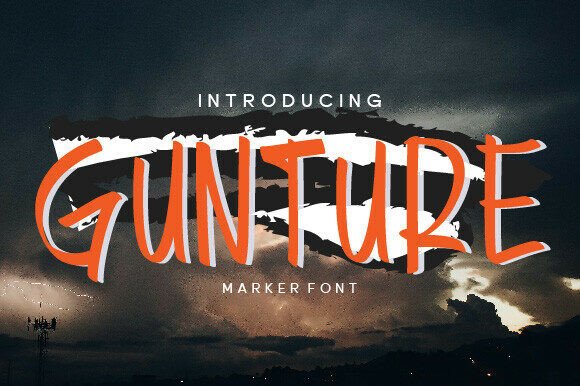 Gunture: A Bold Typeface for Editorial Impact
