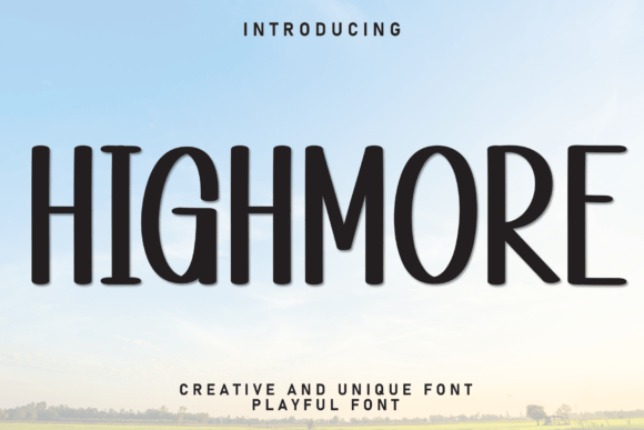 Highmore: A Display Font for Editorial Design