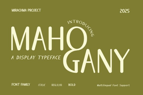 Mahogany Regular: A Display Font Worth Your Attention