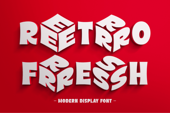 Retro Fresh: A Bold Typographic Statement