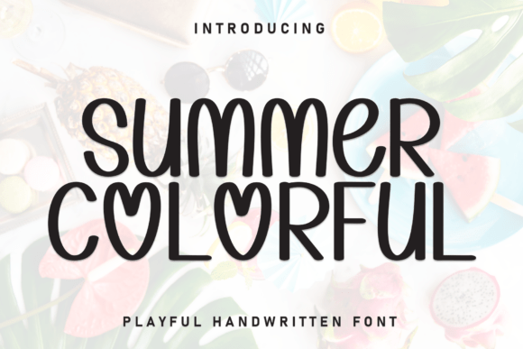 Summer Colorful: A Friendly Display Font for Branding Projects