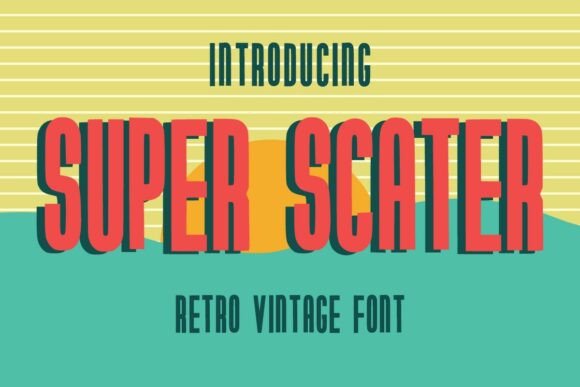 Superscater Regular: A Bold Display Font for Editorial Design